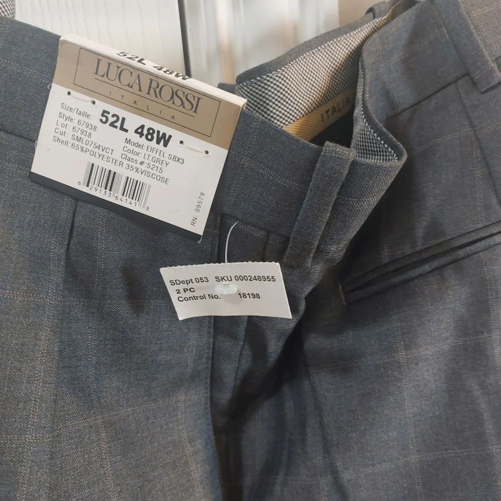 Luca Rossi Men's Two Pieces Pants Set  Size 52L/48W NWT